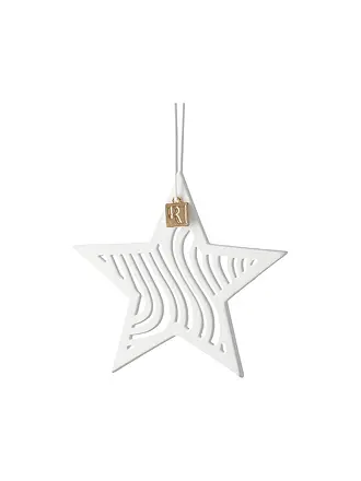RAEDER | Adorno de estrella de Navidad 8x8cm blanco | weiss